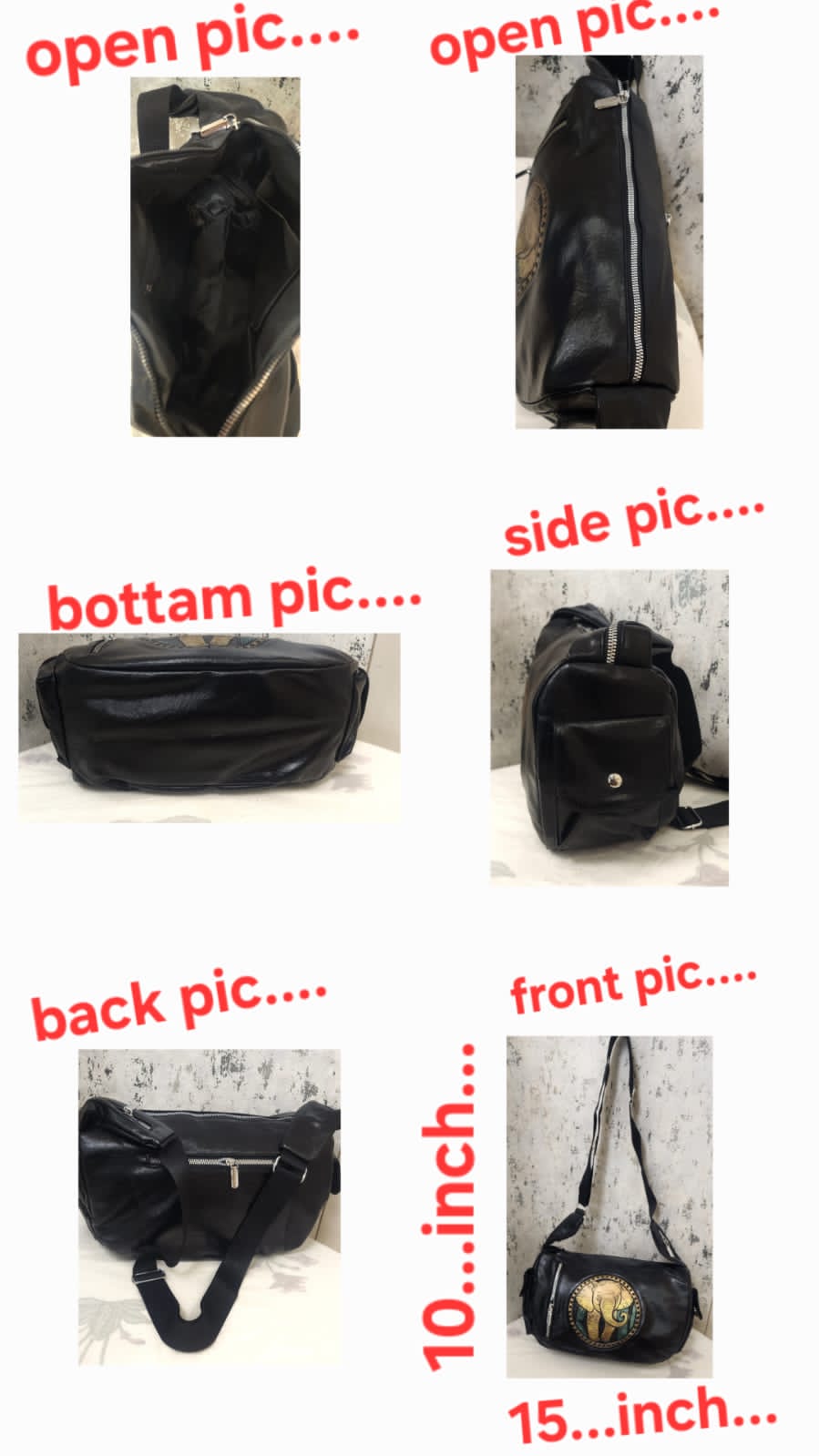 Artisan Embossed Leather Sling Bag