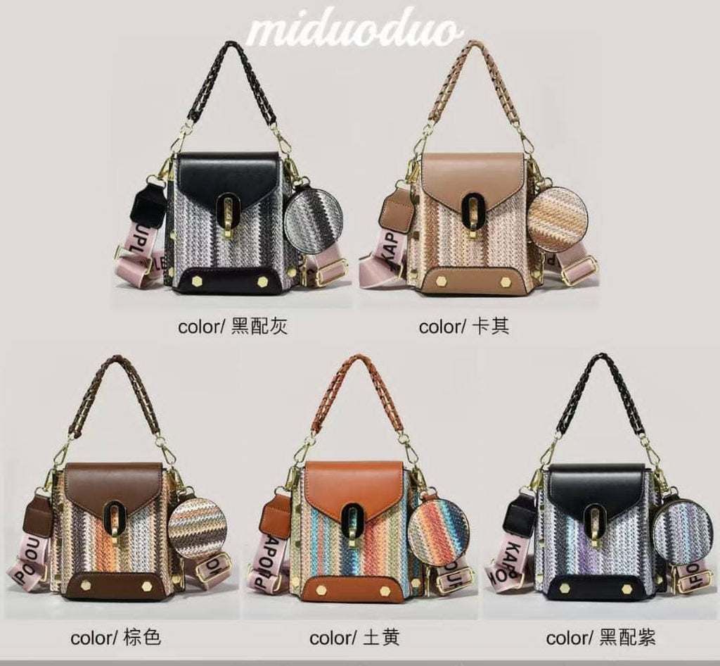 Chain-Detail Mini Crossbody Bag