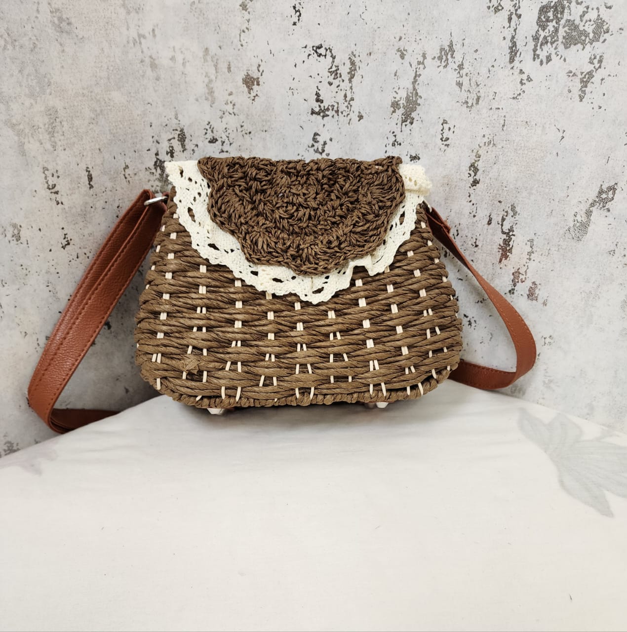 Handcrafted Crochet Crossbody Bag