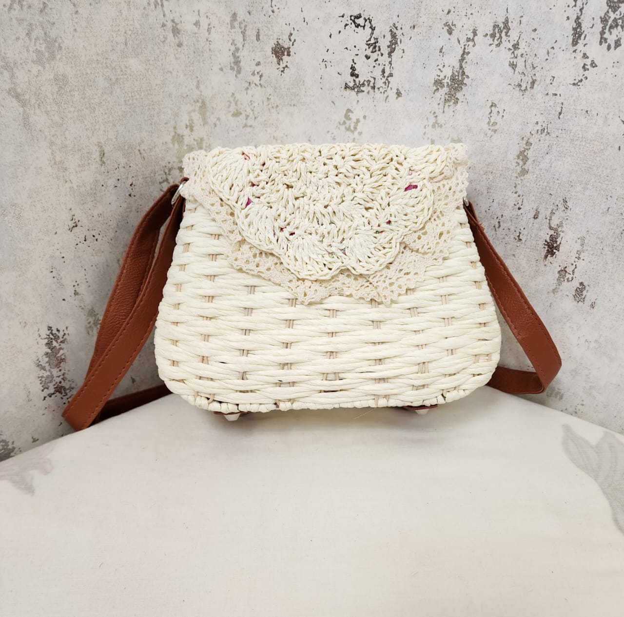 Handcrafted Crochet Crossbody Bag