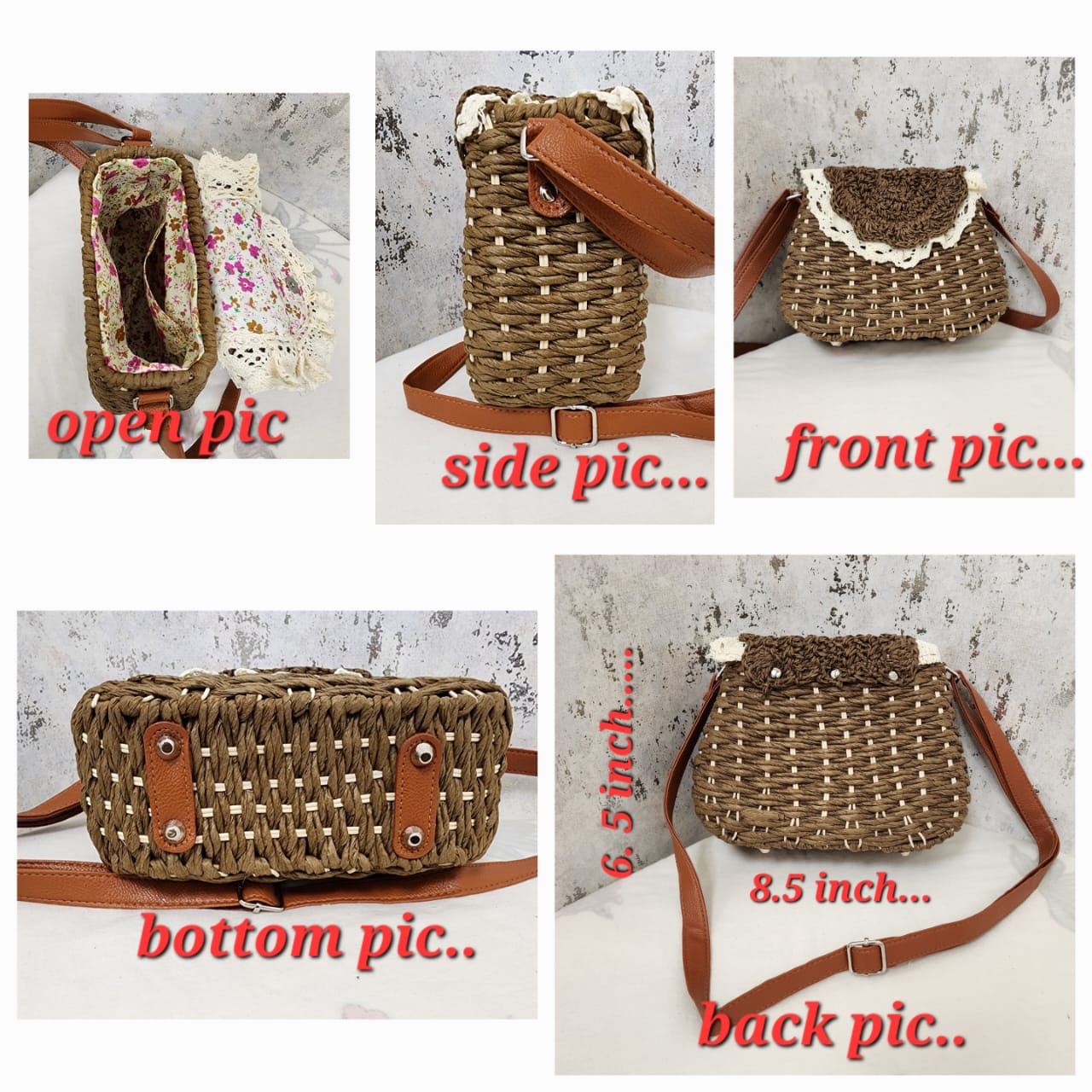 Handcrafted Crochet Crossbody Bag