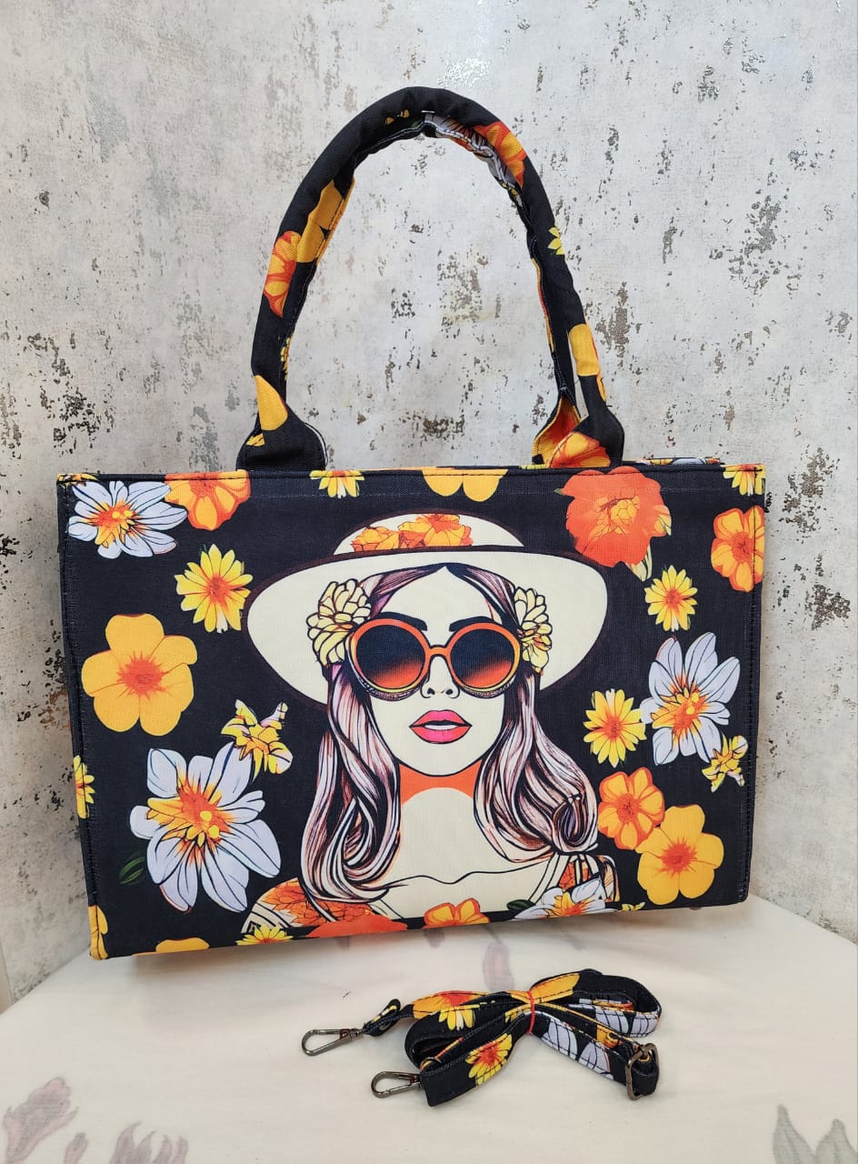 Print Canvas Tote Bag
