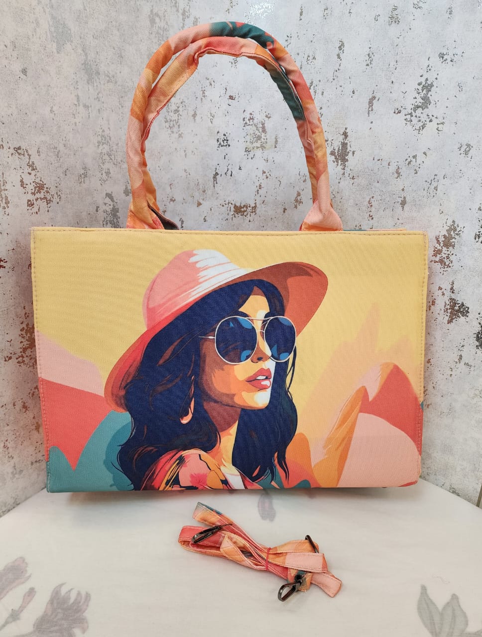 Print Canvas Tote Bag