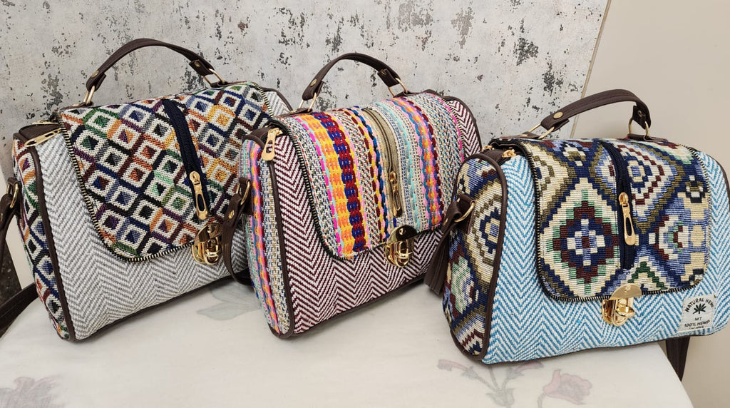 Artisan Woven Flap Crossbody Bag