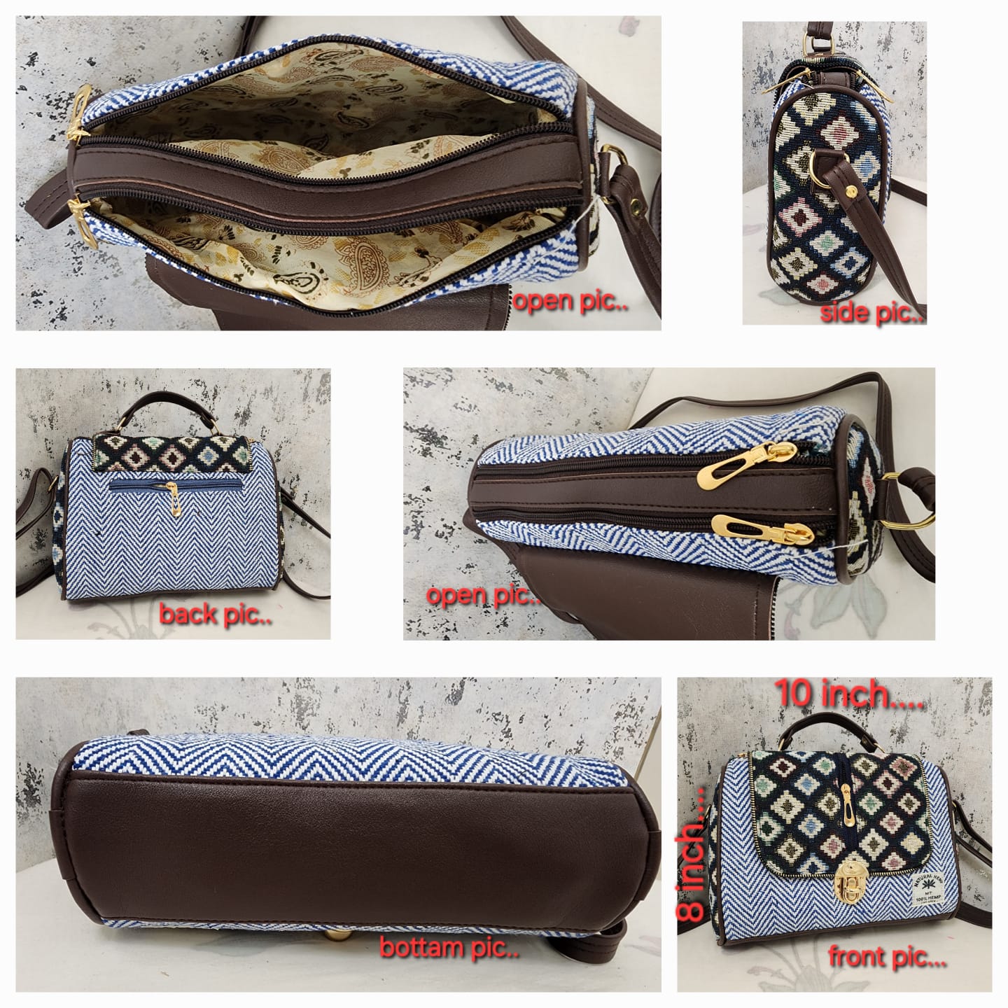 Artisan Woven Flap Crossbody Bag