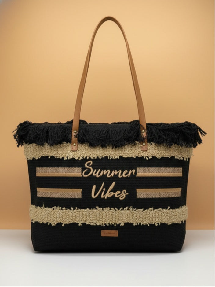 Fringed Summer Tote Bag