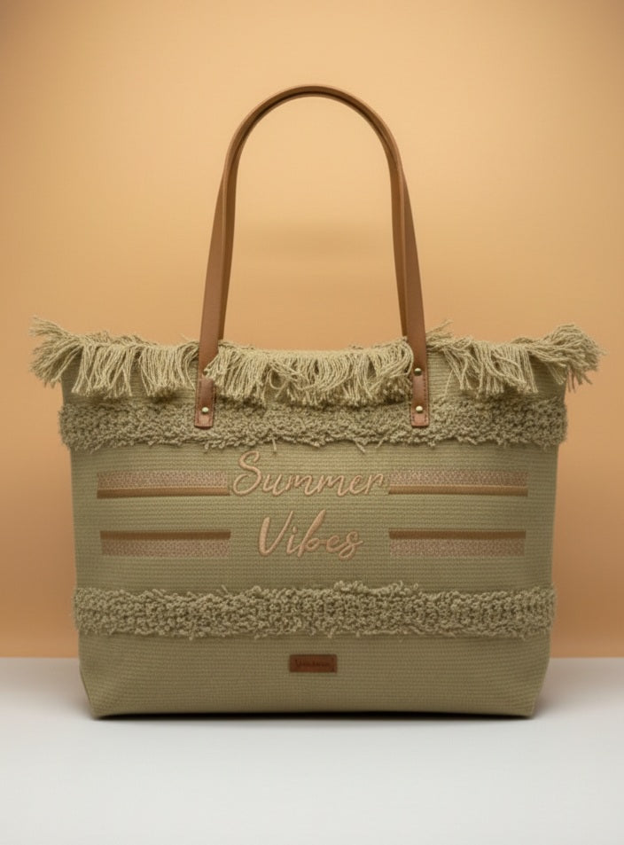 Fringed Summer Tote Bag