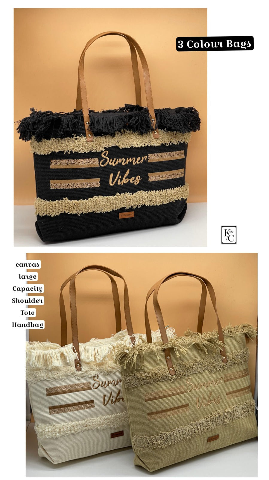 Fringed Summer Tote Bag