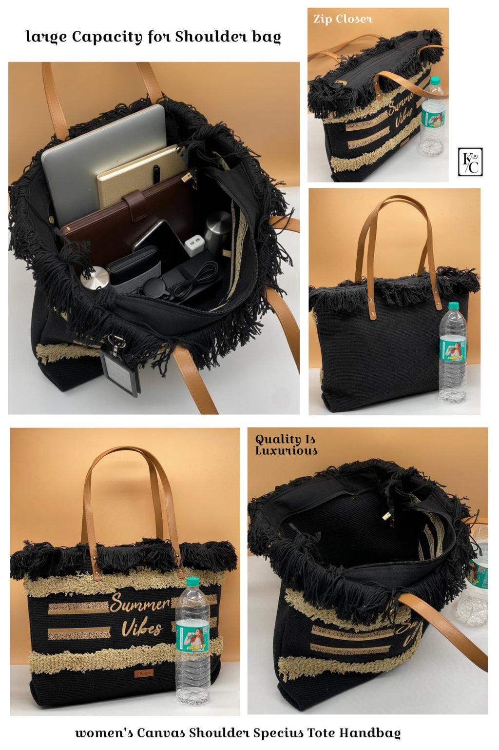 Fringed Summer Tote Bag