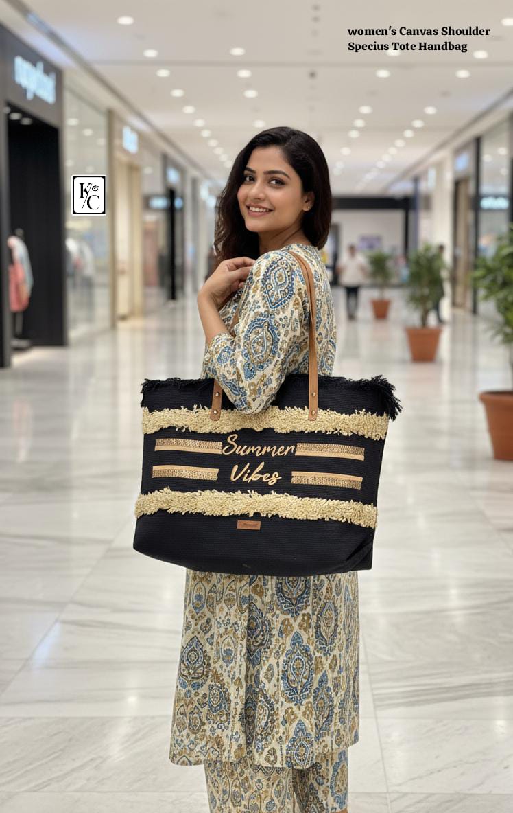 Fringed Summer Tote Bag