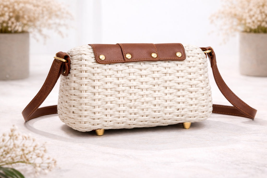 Woven Box Crossbody Bag