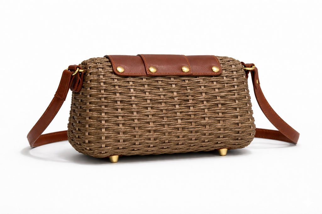 Woven Box Crossbody Bag