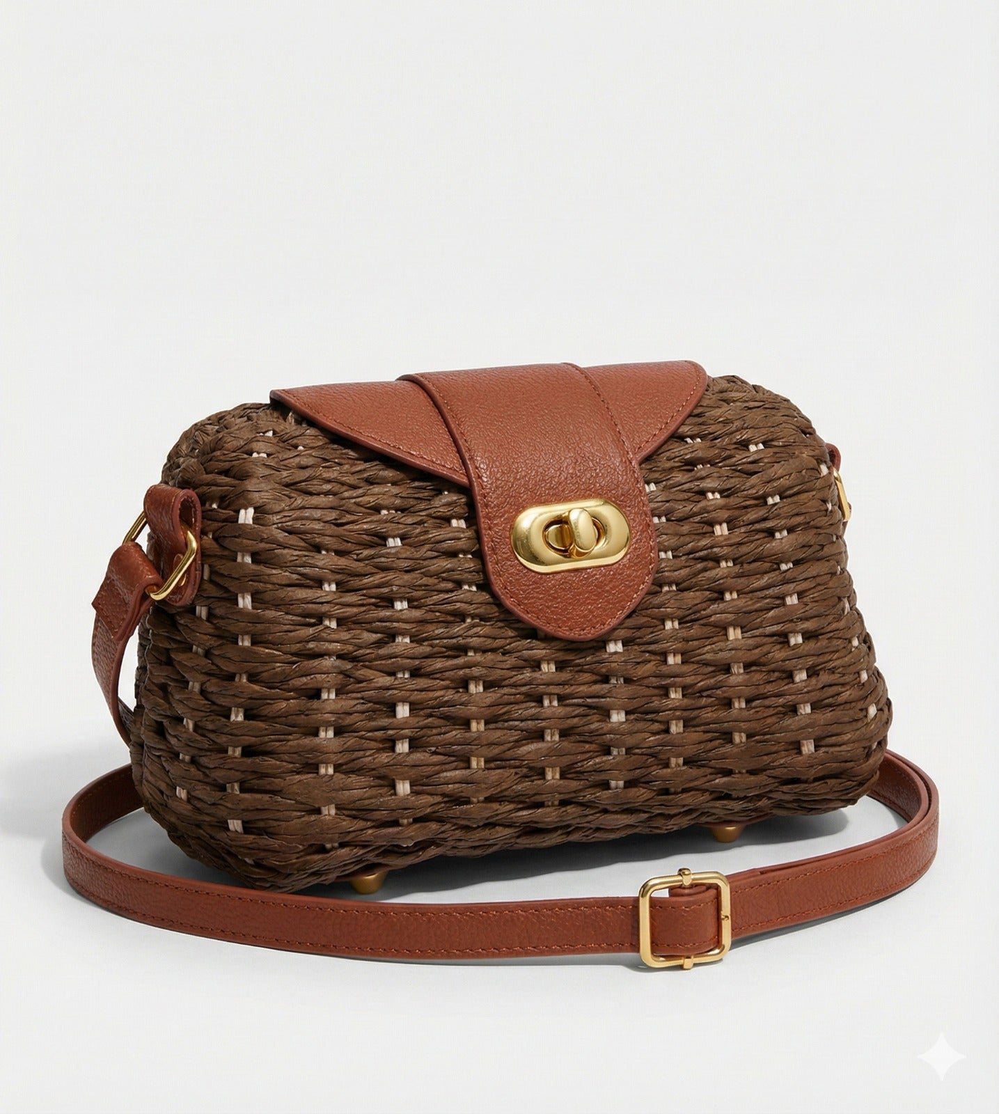 Woven Box Crossbody Bag