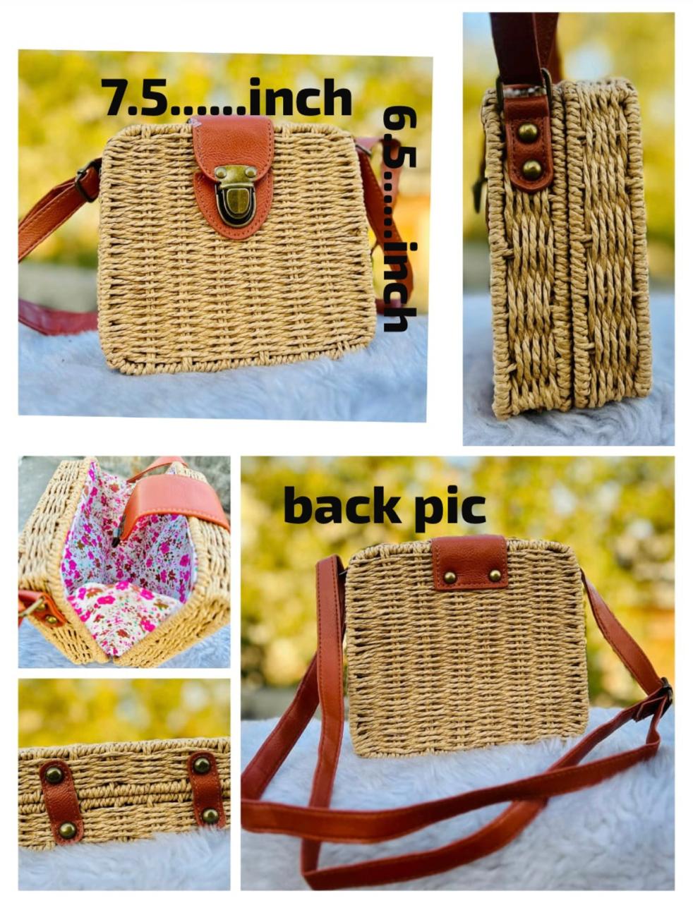 Structured Woven Flap Crossbody